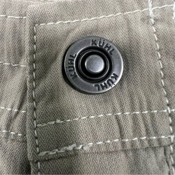 KUHL Outdoor Tan Hiking Shorts | Snap Button, Zip & Drawstring | Women’s Sz 10 - Picture 3 of 10